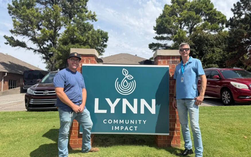 Lynn Community Impact outdoor signage installed at their Oklahoma City location
